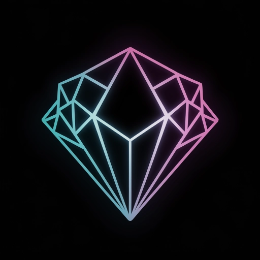 Neon-Icon eines Diamanten, Symbol für digitale Belohnungen