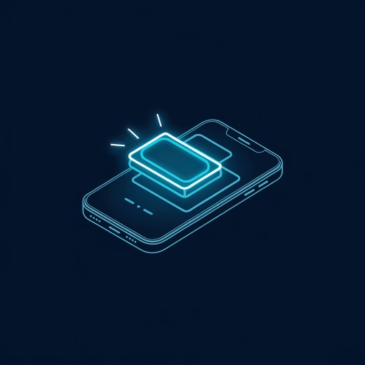 Neon-Smartphone-Icon mit Startsymbol – Einfacher Einstieg in StepnGo-Haus ohne Vorwissen